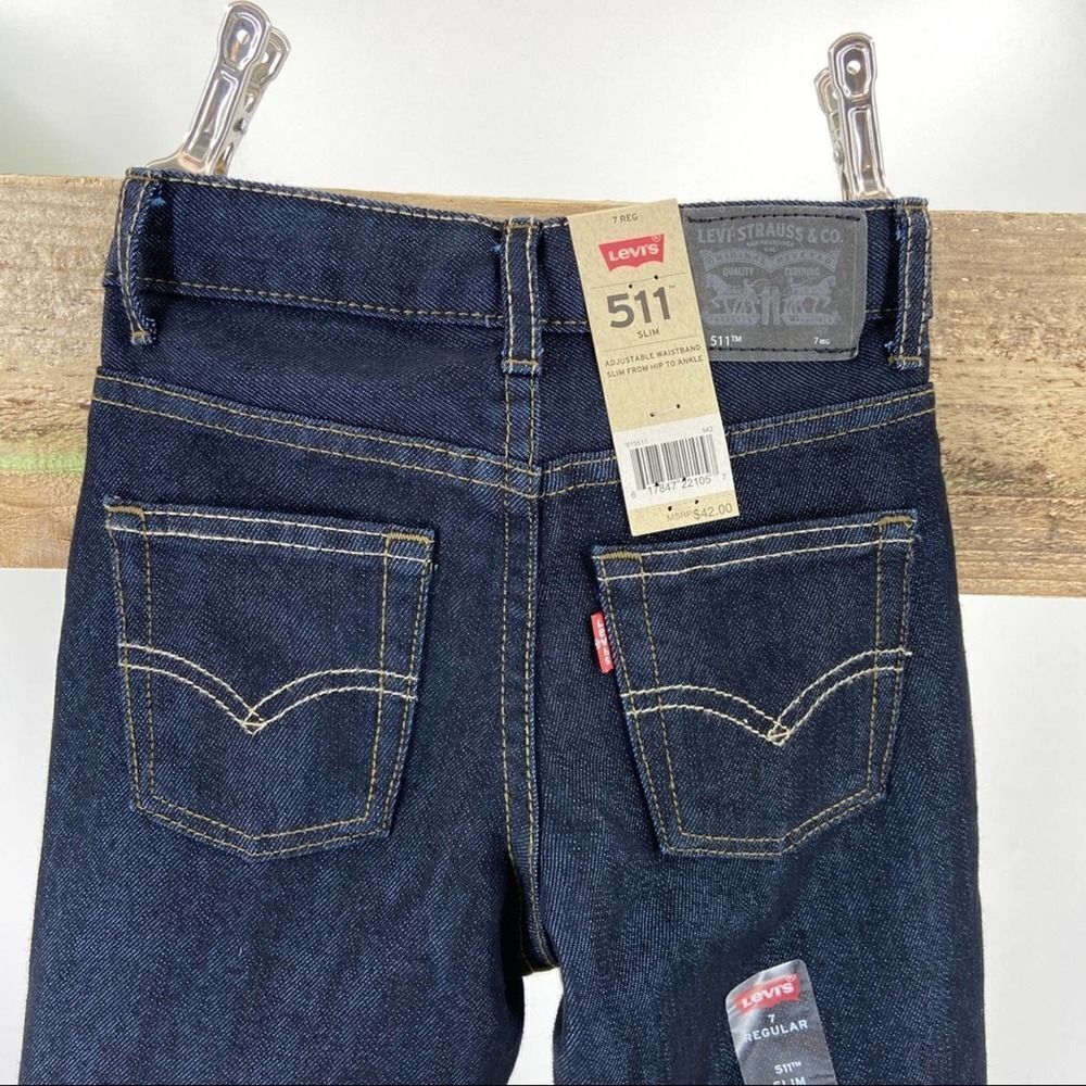 Levi's 511 kids Slim Jeans Black - Picture 4 of 6